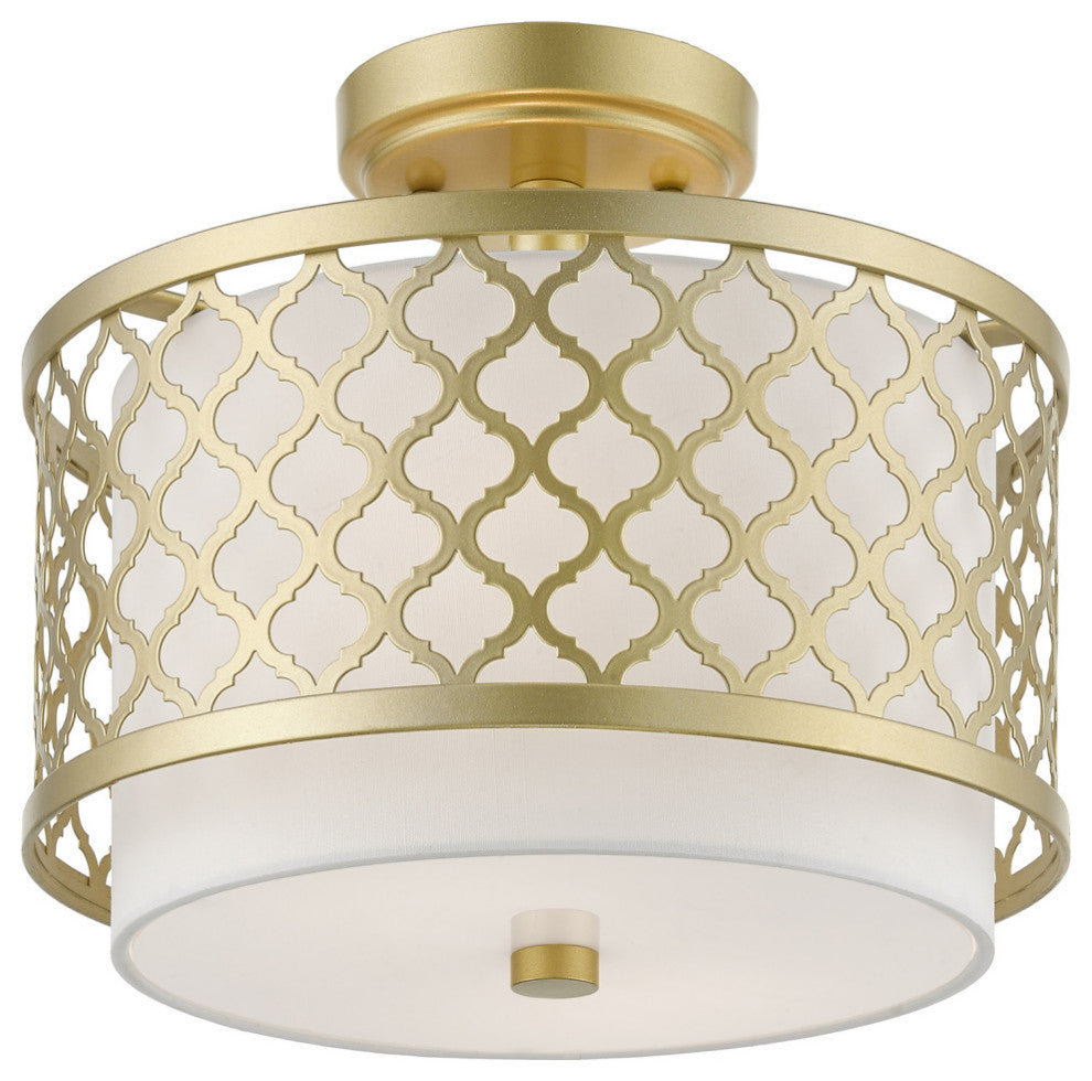 Arabesque 2 Light Soft Gold Small Semi-Flush