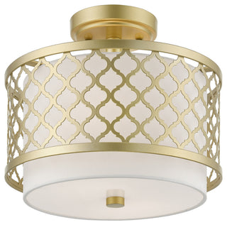 Arabesque 2 Light Soft Gold Small Semi-Flush