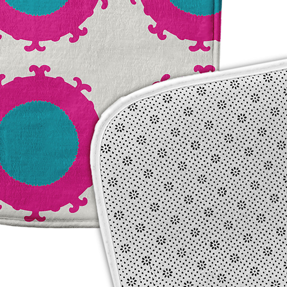 34" x 21" Pan Bubbles Bathmat, Explorer Blue