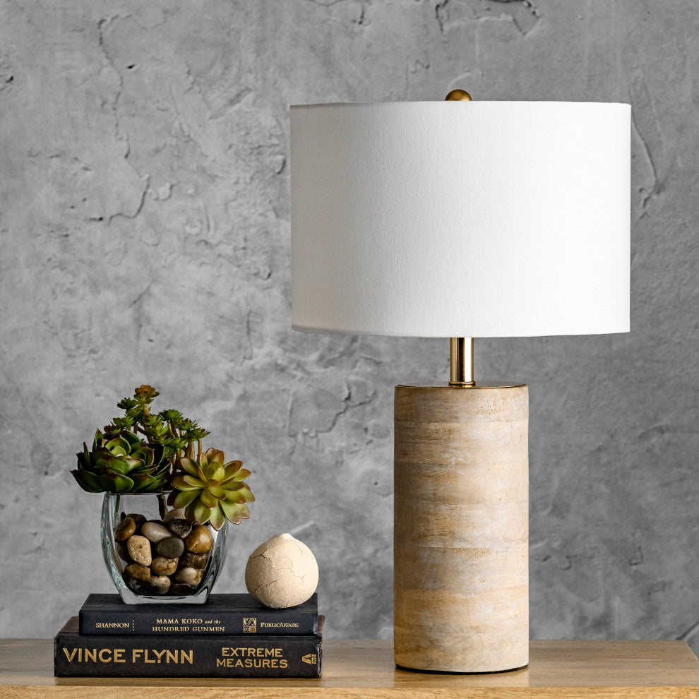 Nuloom Berry 21" Wood Table Lamp