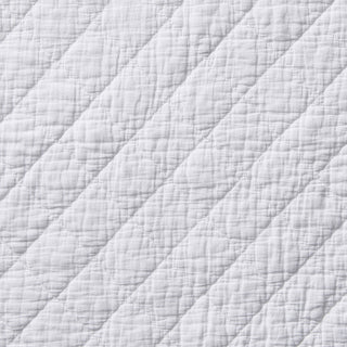 Stonewashed Cotton Gauze Quilt Set, 3PC, Vintage White, Full/Queen