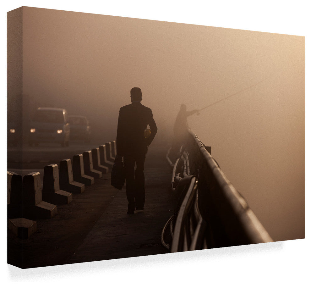 Julien Oncete 'Misty Bridge Series I' Canvas Art, 32"x22"