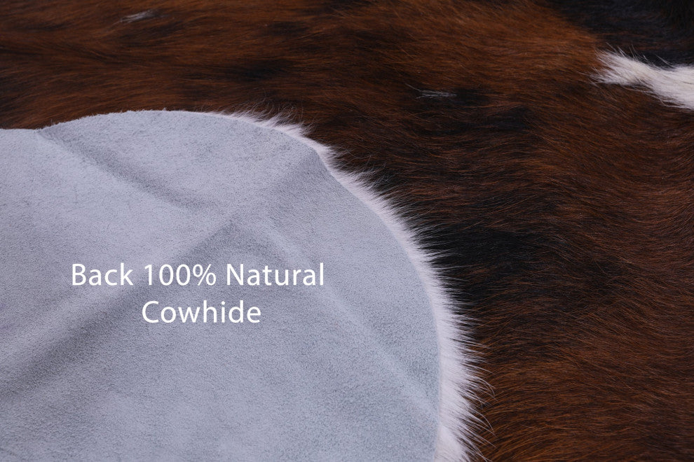 Natural Cowhide Rug 6' 2" X 5' 7" C1915