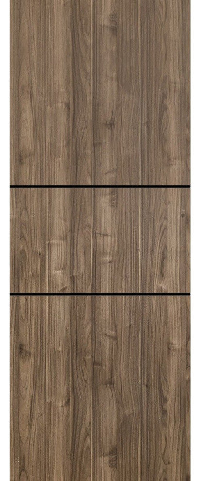 Slab Barn Door Panel 24 x 96 | Planum 0014 Walnut with  | Sturdy Finished