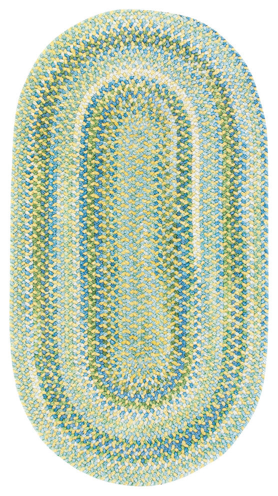 Capel Waterway Yellow 0470_100 Braided Rugs - 11' 4" X 14' 4" Oval