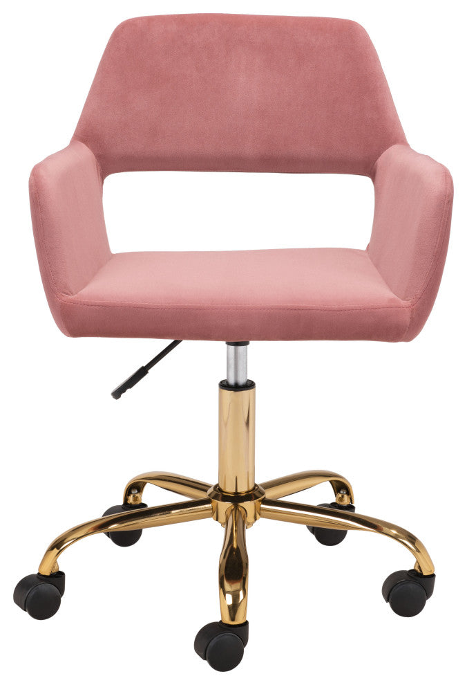 Athair Office Chair Pink/Gold