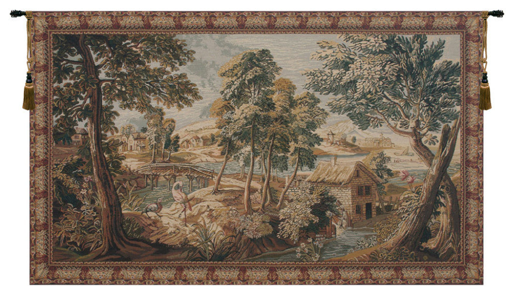 Verdure aux Oiseaux Belgian Wall Tapestry