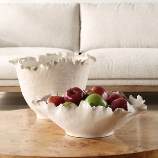 Uttermost - 18155 - Bowl - Blossom - Matte Off-white