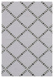 Rug N Carpet - Handmade Wool 3' 6'' x 4' 11'' Modern Design Dhurrie Kilim Rug