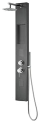 AquaNiche ShowerSpa Panel, 2.5 GPM, Gunmetal Black