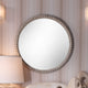 Audrey Beaded Mirror, White Wood