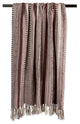 Blackberry Braided Stripe Throw