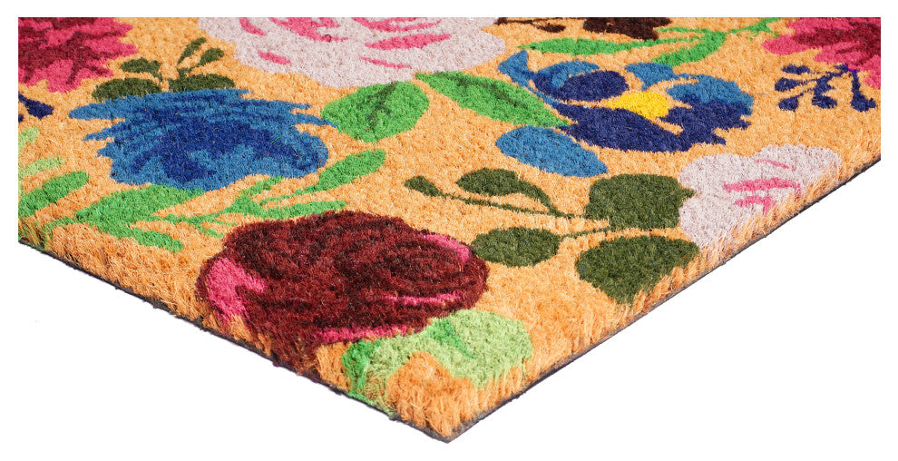 Calloway Mills Boho Flowers Doormat, 24" X 36"
