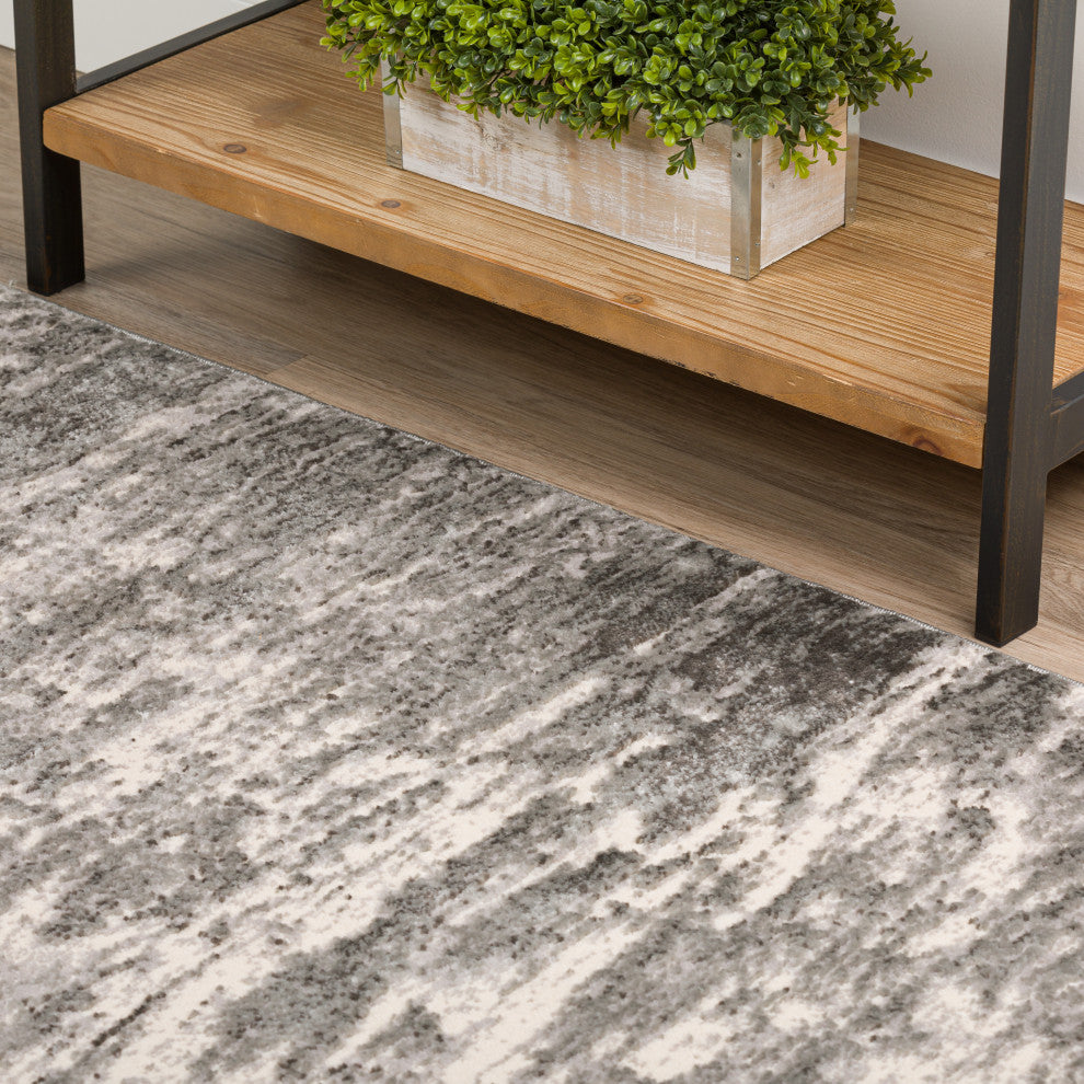Dalyn Karma KM17 Grey 2'3" x 7'5" Runner Rug