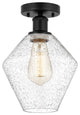 Innovations 616-1F-BK-G654-8 Cindyrella 1 Light Semi-Flush Mount, Matte Black