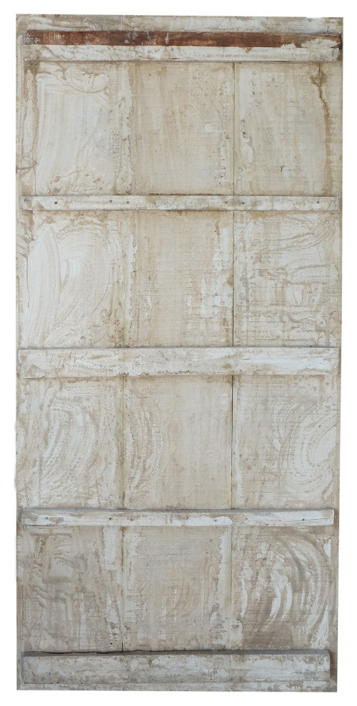 Consigned Vintage Carved Wood Wall Art Fluting Krishna Custom Barndoor