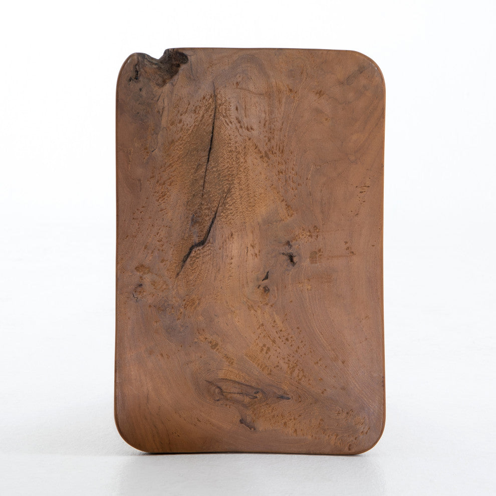 Zuri Outdoor Stool Aged Natural Teak