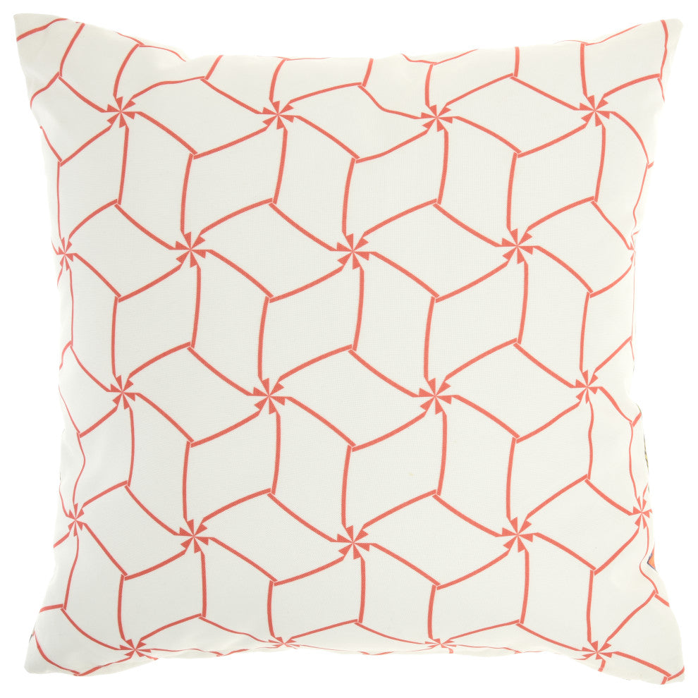 Mina Victory GT131 Throw Pillow, Multicolor, 18" x 18"