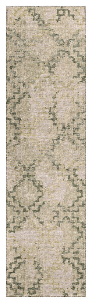 Indoor/Outdoor Sedona SN15 Moss Machine Washable 2'3" x 7'6" Runner Rug
