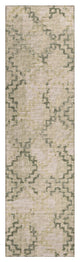 Indoor/Outdoor Sedona SN15 Moss Machine Washable 2'3" x 7'6" Runner Rug