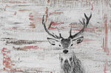 "Deer Glare" Painting Print on Wrapped Canvas, 60"x40"