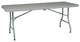 6 foot Resin Multi Purpose Center Light Gray Fold Table with Wheels