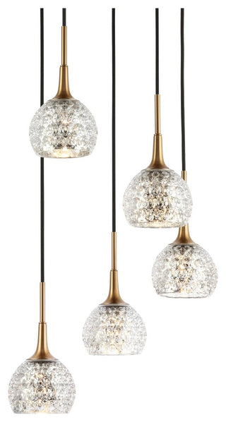 Woodbridge Lighting Bristol Cluster Pendant, Mercury Ball