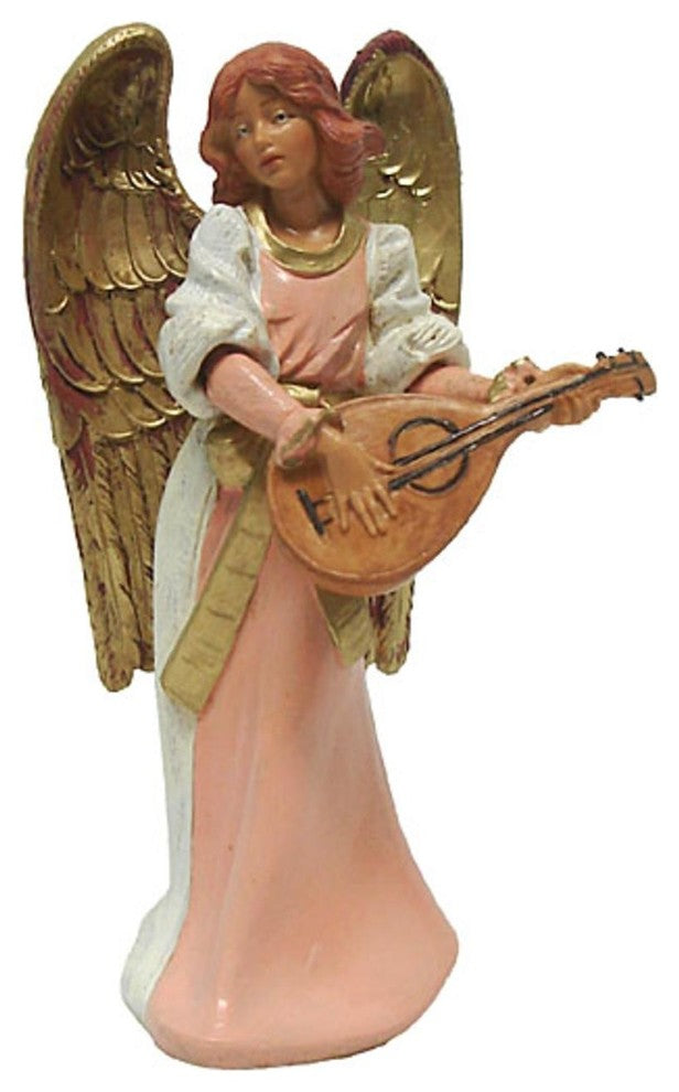 Exclusive Fontanini 5" Eva Angel With Mandolin Signed Nativity Figurine #75532S