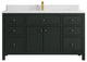 Sonoma 60 Single Bathroom Vanity in Dark Forest Green with 1.5"  Empira