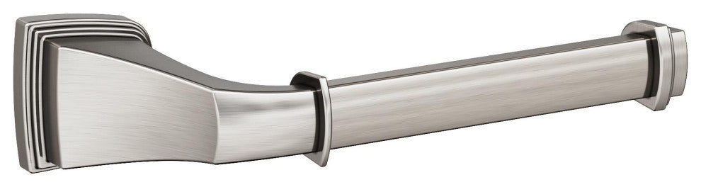 Revitalize Traditional Single Post Toilet Paper Holder, Brushed Nickel