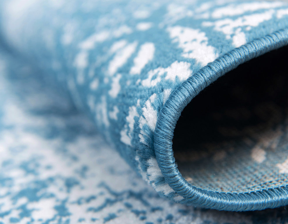 Unique Loom Blue Grand Sofia 2' 0 x 6' 7 Runner Rug