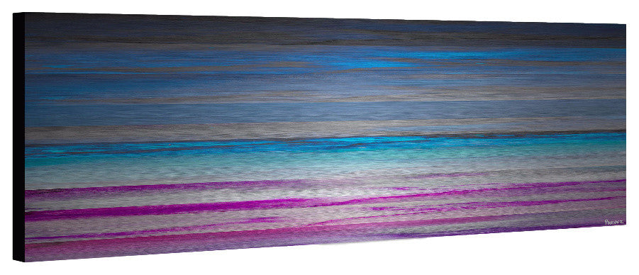 "Paralepa" Painting Print on Brushed Aluminum, 60"x20"
