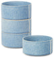 Stone Lain Bao Stoneware Bowl Set of 4, Blue
