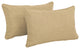 20"x12" Outdoor Spun Polyester Back Support Pillows, Set of 2, Sandstone