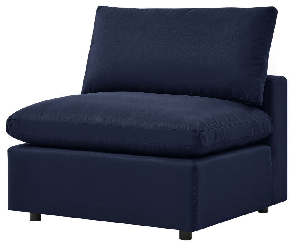 Modular Lounge Sectional Deep Sofa Set, Blue Navy, Modern, Outdoor Hospitality