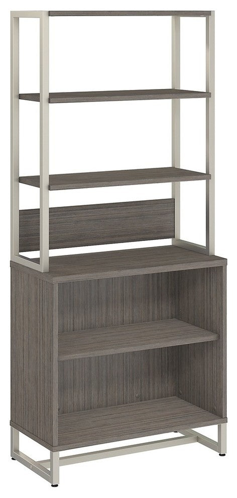 Office by kathy ireland Method Bookcase With Hutch, Cocoa