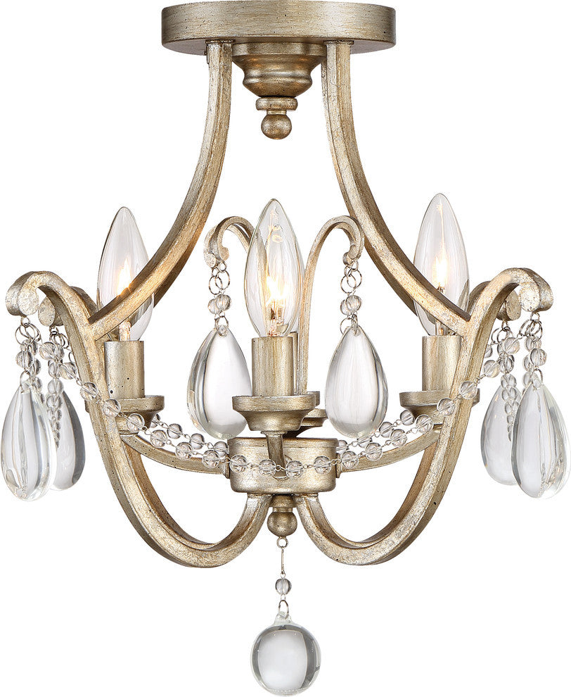 Quoizel REG1716VG Four Light Semi-Flush Mount Regent Vintage Gold
