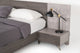 Nova Domus Bronx Italian Modern Faux Concrete and Grey Bedroom Set, Eastern King