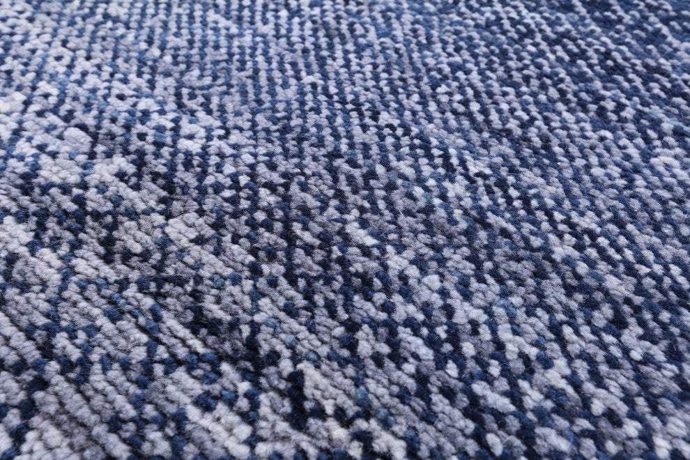 8' 1" X 9' 10" Savannah Grass Hand Knotted Wool Rug Q9214