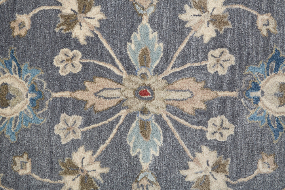 Weave & Wander Mattias Persian Rug, Blue/Red/Ivory, Rug, 4'x6'