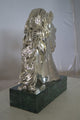 Horse Bust  Silver Finished Statue -  Size: 16"L x 7"W x 20"H.