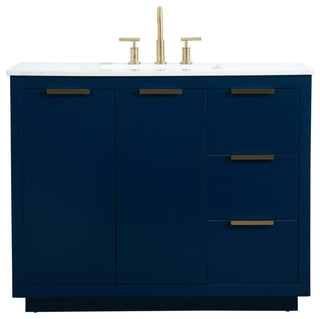 Elegant Lighting VF19442 Blake 42" - Blue