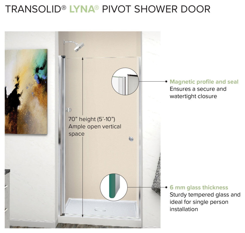 Transolid Titan 60" x 32" x 96" Walk" Shower Kit With End Drain