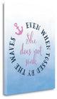 "She Does Not Sink - Pink" By Tara Moss, Giclee Print on Gallery Wrap Canvas