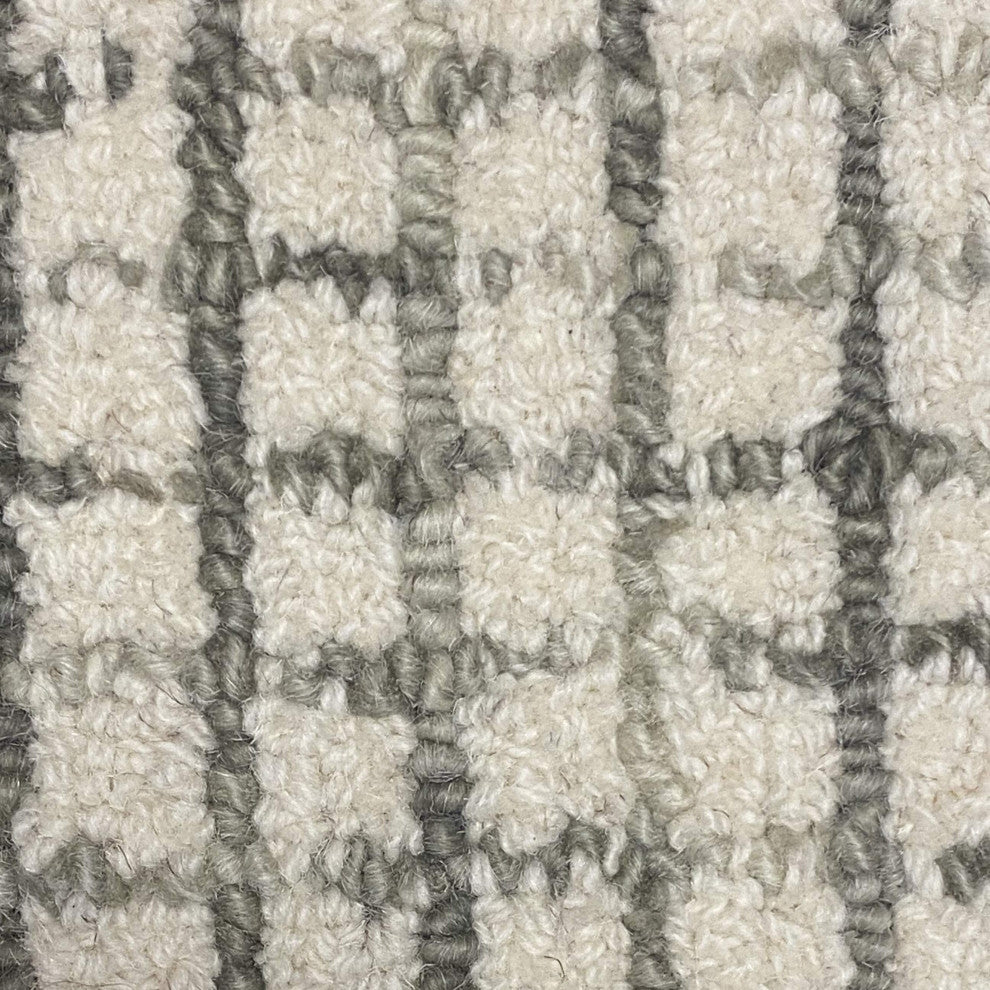Jungle Grid Area Rug, 9'x12'