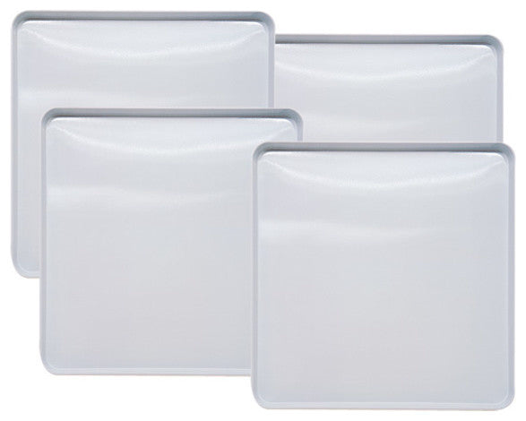 Range Kleen Kitchen White Square Burner Covers, Set of 4
