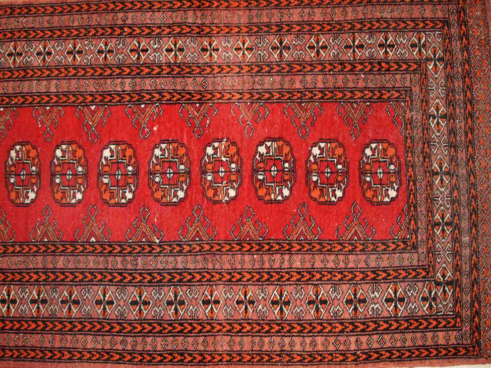Handmade Vintage Pakistani Lahore Rug, 2.6'x4.2', 80cmx130cm 1960s