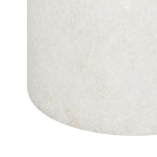 Safavieh Apollo Round Brass Top Side Table, White/Brass