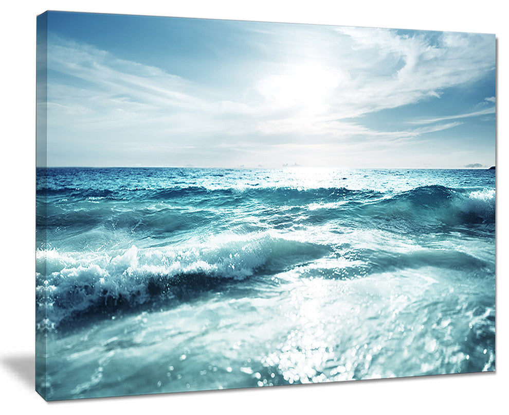 "Seychelles Beach at Sunset" Canvas Print