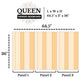 Handcrafted Headboard, Hanger Style, Dark Brown, Queen